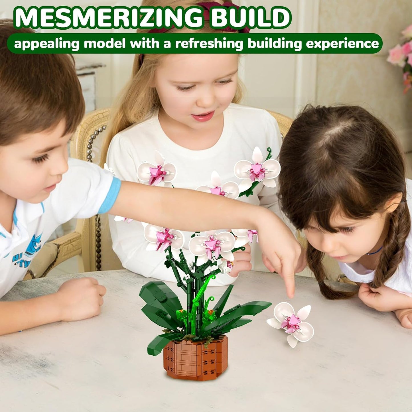 Orchid Building Blocks Set with LED Light